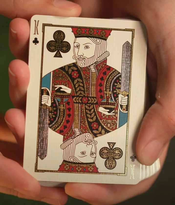 Custom Logo Printing PVC Waterproof Plastic Holographic Poker Playing Cards With Box