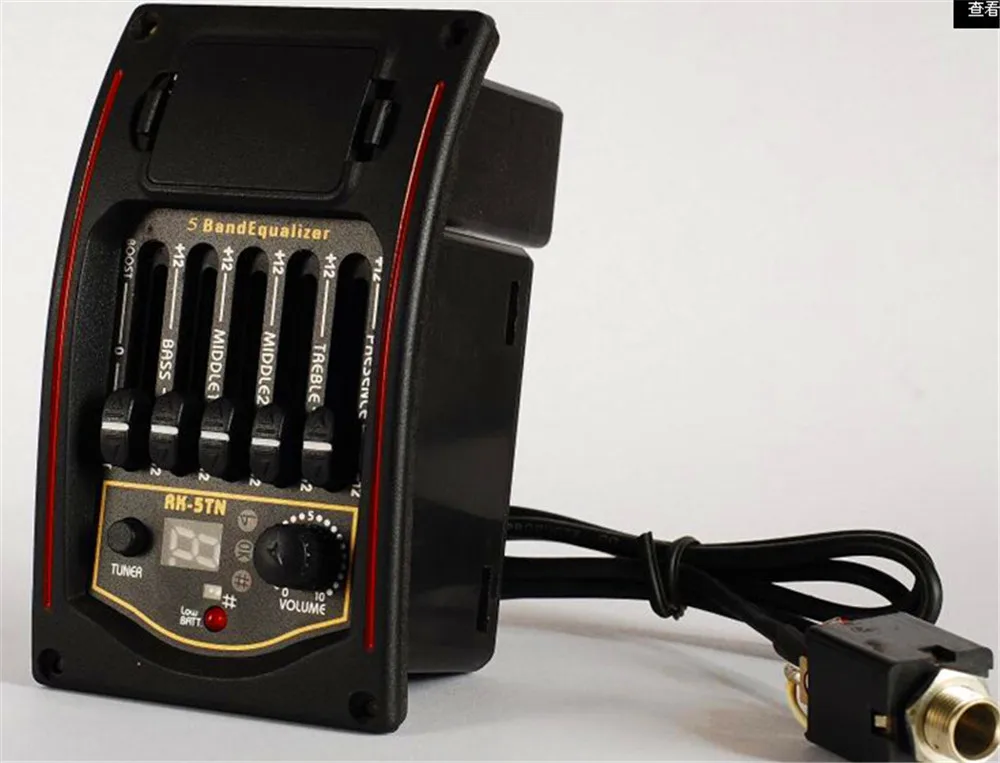 Factory wholesales Guitar EQ pickup AK-5TN 5-segment guitar pickup 5-segment electric box pickup equalizer