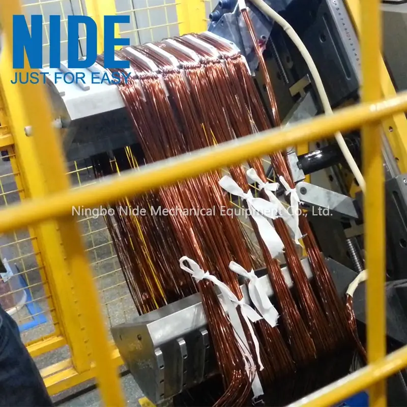 big coil making equipment pump motor stator torodid coil winding machine