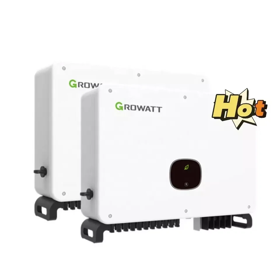 Growatt On Grid Inverter 50KW 60KW 70KW Grid Tied Solar Inverter With Smart Energy Meter