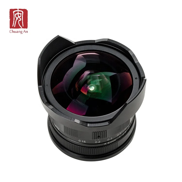 Wholesale price 7.5mm F2.8 Fisheye Lens with APS-C format NEX Mount Mirrorless Camera Lenses