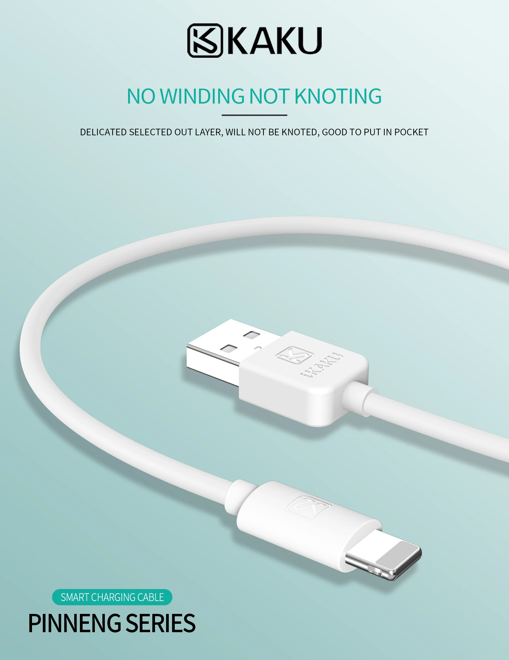 Micro USB зарядный кабель Kaku 1 м кабели для мобильных телефонов бесплатная