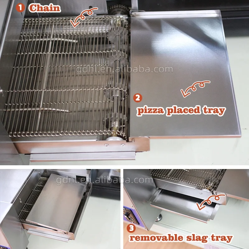 Henglian New Product Automatic Delivery Pizza Oven Commercial Pizza Tunnel Oven Electric Pizza Machine