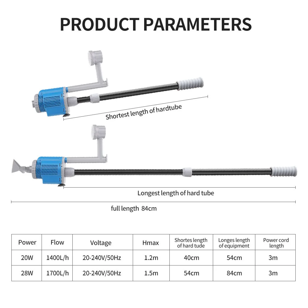 Hot sale Aquarium Cleaning Tools Fish Tank Cleaner Kit Multifunctional Long Handle Fish Tank clean set