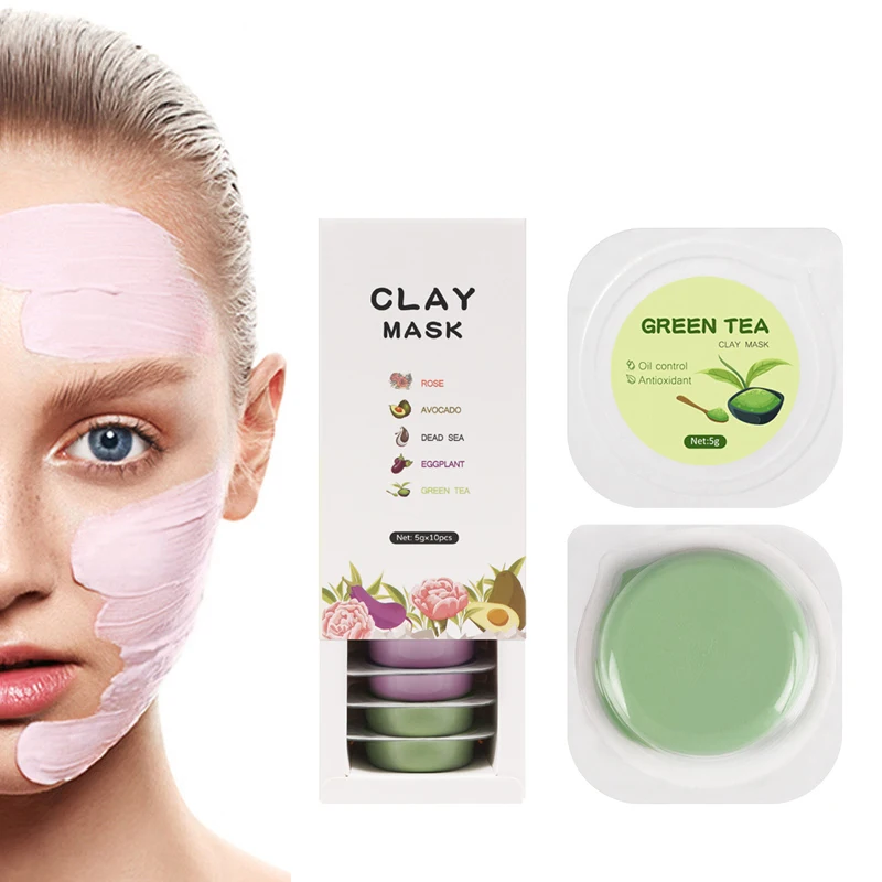 OEM ODM Low Moq Custom Logo Organic Face Beauty Skin Care Clay Mud Mask