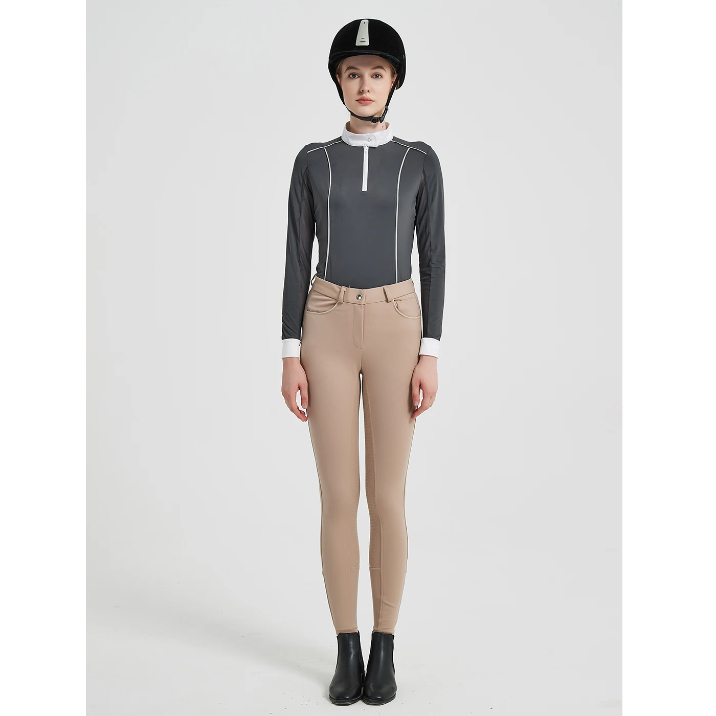 2021 Top selling horse  Equestrian  High waist customized  Silicone  Full seat  Horse riding pants  Breeches