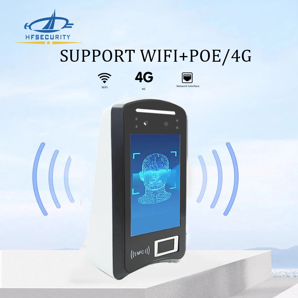 HF-X05 Open API and Free SDK Secondary Development Compatible Face Fingerprint Time Attendance Products