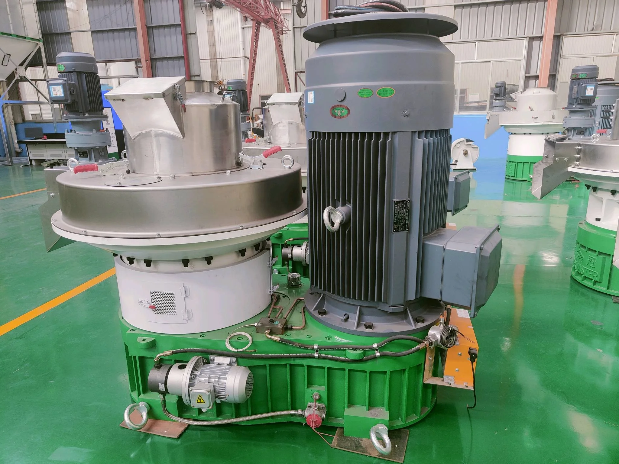 Bolida&Rotex YGKJ560 1.5-2TON/H wood sawdust pellet production line biomass pellet press machine