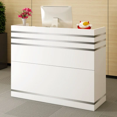 Simple Modern Bar Counter Cash Register Small Counter Clothing Store Barber Shop Hairdresser Reception Desk