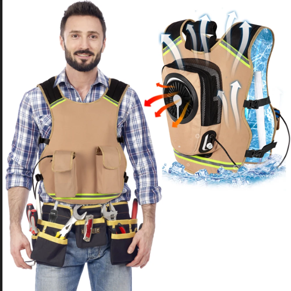 New Arrival 12V 24V Cooler 700BTU Compressor Portable AC Solar Battery Powered Mobile Outdoor Portable Air Conditioner Backpack