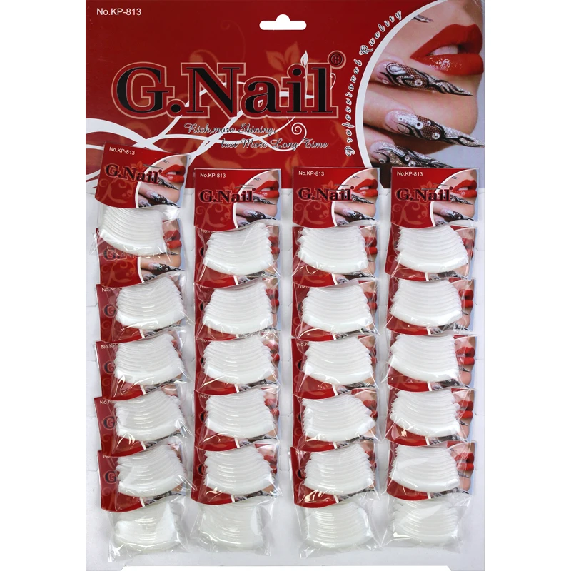 Gnail Factory Wholesale Price 24 Bags Fashion False Nail Long Square  U Shape  Press On Finger Nails