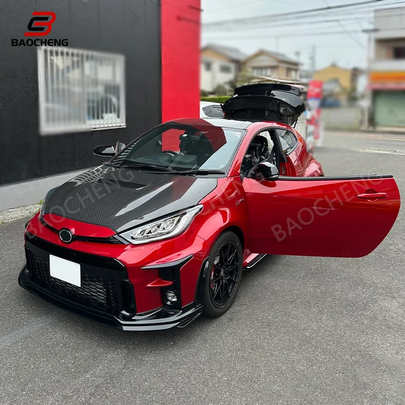 Suitable for Toyota Yaris GR GXPA1 GRMN TYPE high quality carbon fiber original engine hood bonnet cover body kit car auto parts