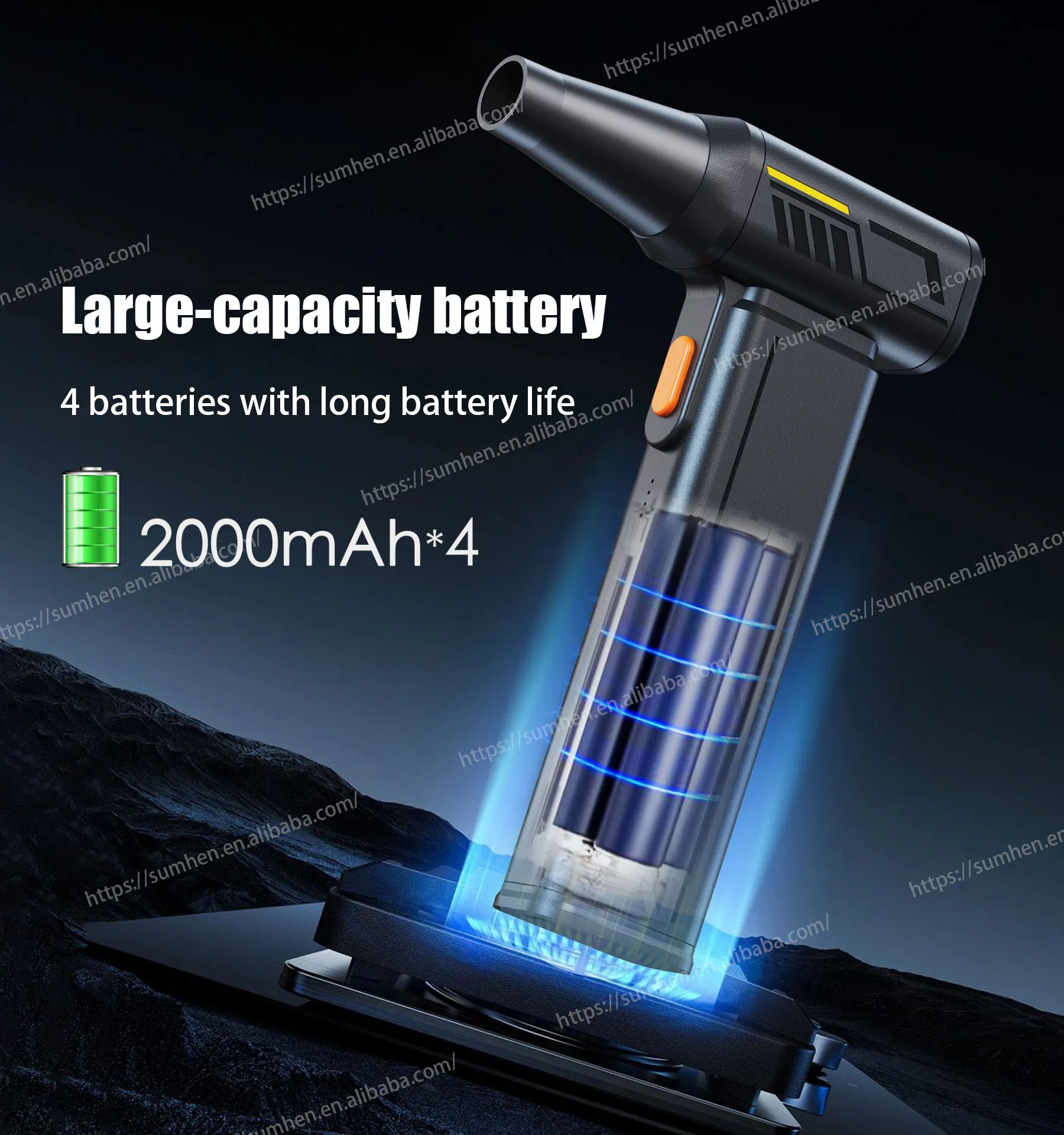 Air Duster Gun mini cordless portable Air Duster electric Compressed air Duster Spray turbo Jet Fan for kica max