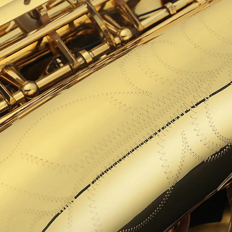 factory low price high quality alto saxophone lacquer finished gold black