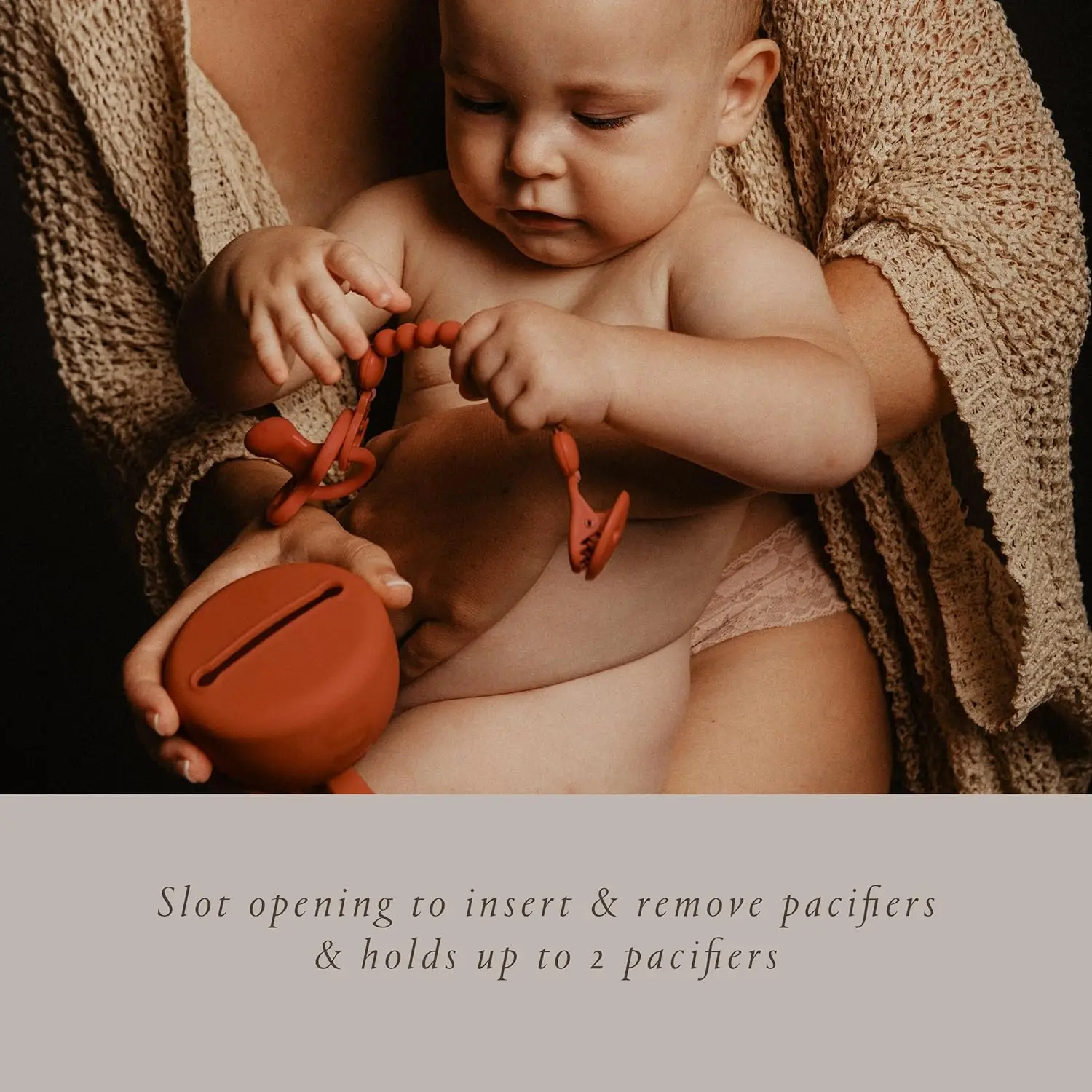 YDS Soft Flexible Silicone, Baby Pacifier Holder Color Essence Silicone Baby Pacifier Case