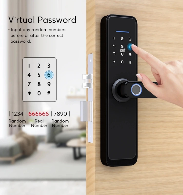  Приложение Smart life Wi-Fi отпечатков пальцев пароль RFID карта Tuya дверной замок для гостиницы квартиры дома офиса