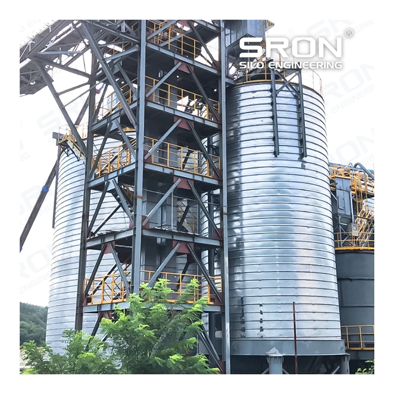 5000 Ton Cement Silo System With Bucket Elevator, Air Slider, Dust Collecting, Homogenization, Truck Loading Etc.