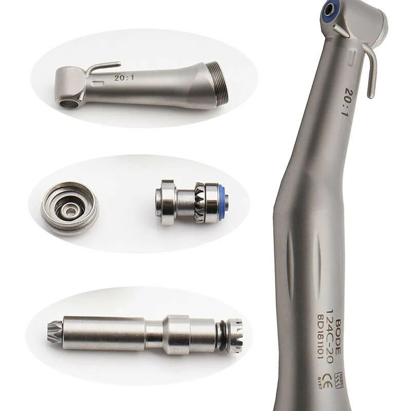 Стоматологический низкоскоростной наконечник, стоматологический имплантат 20:1, наконечник с углом наклона, Стоматологическая воздушная турбина