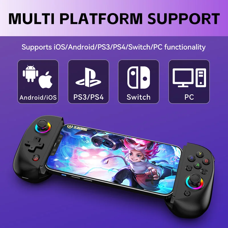 RALAN BSP-D8 Android Wireless Game Controller Switch for PS4 PC Gamepad Joystick