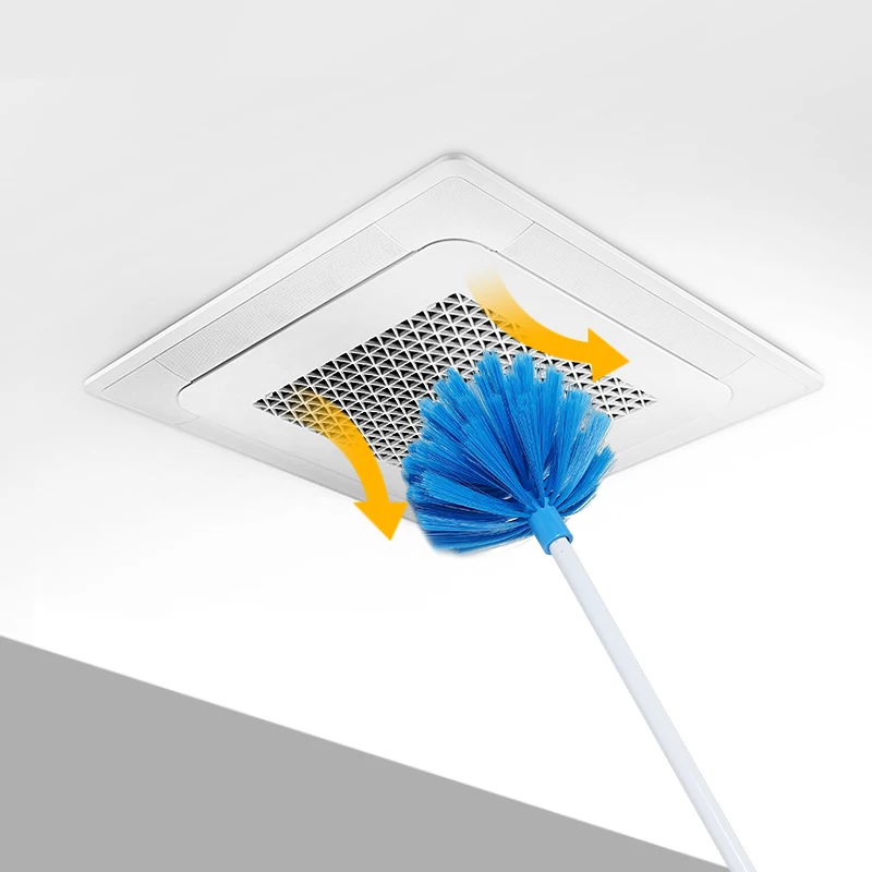 Telescopic Spider Web Brushes Long Handle Duster Cobweb Ceiling Broom With Adjustable Handle Cobweb Broom For Ceiling Clean