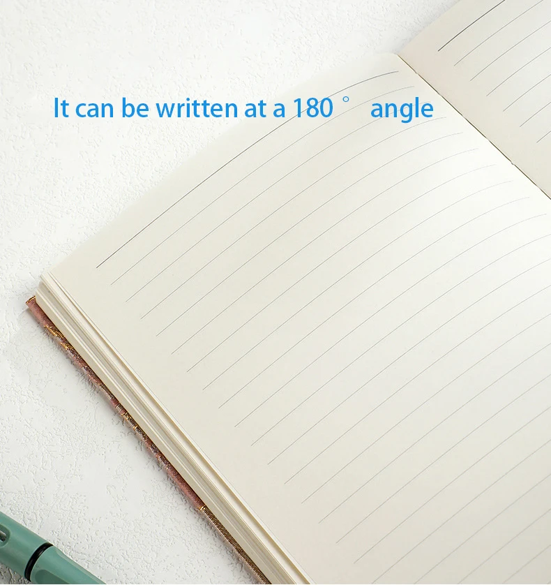 New Premium Embossed Gold Jacquard Lily A5 Student Notebook Cloth Hardcover Notebook Stationery Promotional Notebook Gift