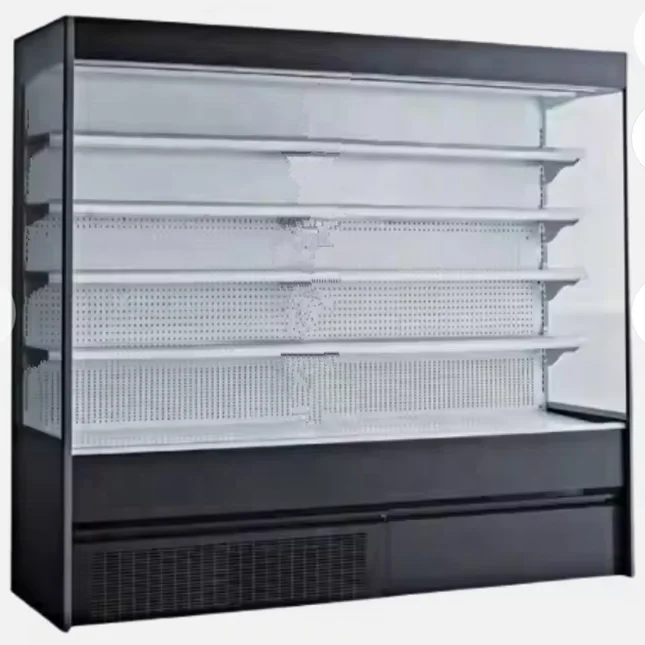 Hot sale display multi decks open chiller cooler refrigerator showcase for Vegetable fruits/cheese/milk