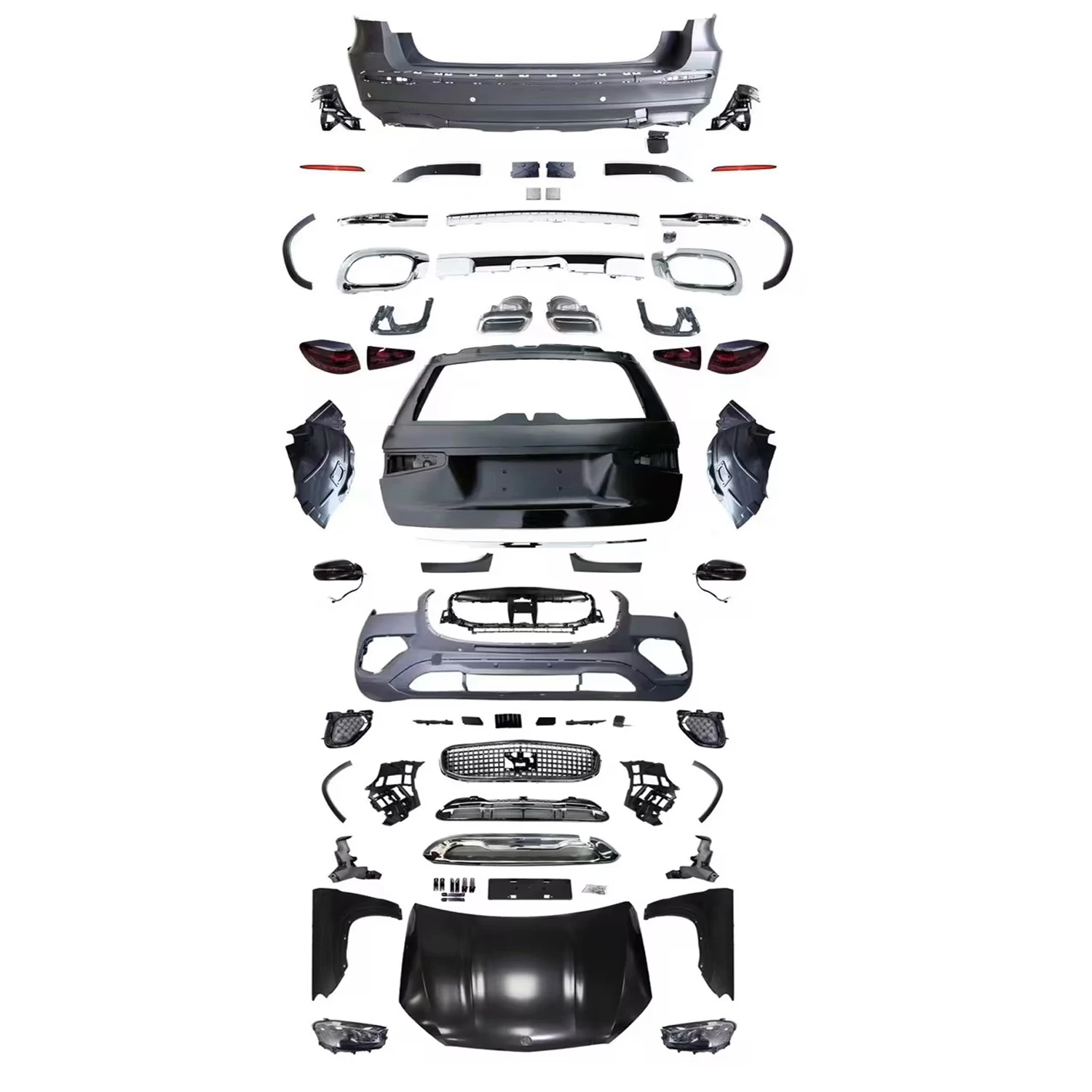 Для GL166/GLS166 обновление до GLS167 TI стиль автомобильный обвес бамперы автозапчасти аксессуары для Maybach