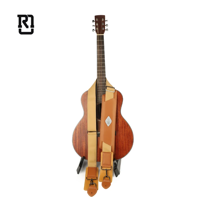 GS-25B реальная Миссия шириной 2 дюйма длинный гитарный ремень для бас-гитара укулеле кожаный Электрогитара ремни Классическая гитара