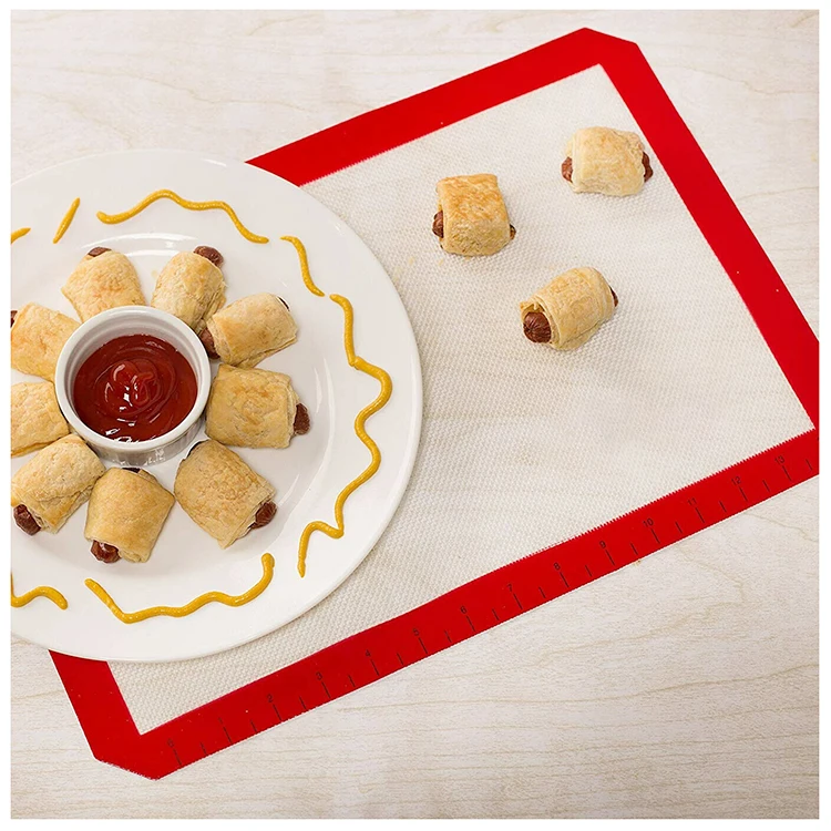 Customized logo colorful cooking mats non-stick reusable silicone baking mat