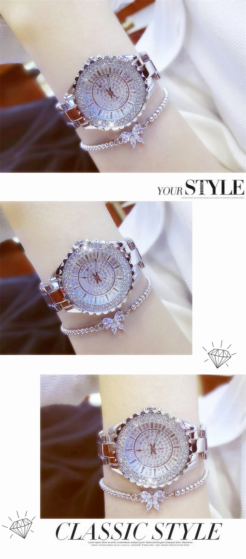 Watches Custom Design Top Brand Luxury Ladies Casual Stainless Steel Charm Watch Waterproof Fashion Wrist For Women