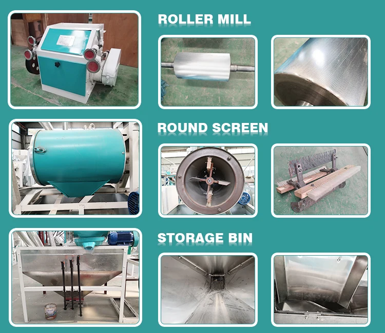 Полностью автоматическая маленькая мельница для муки 6F2240 машина измельчения кукурузы пшеницы