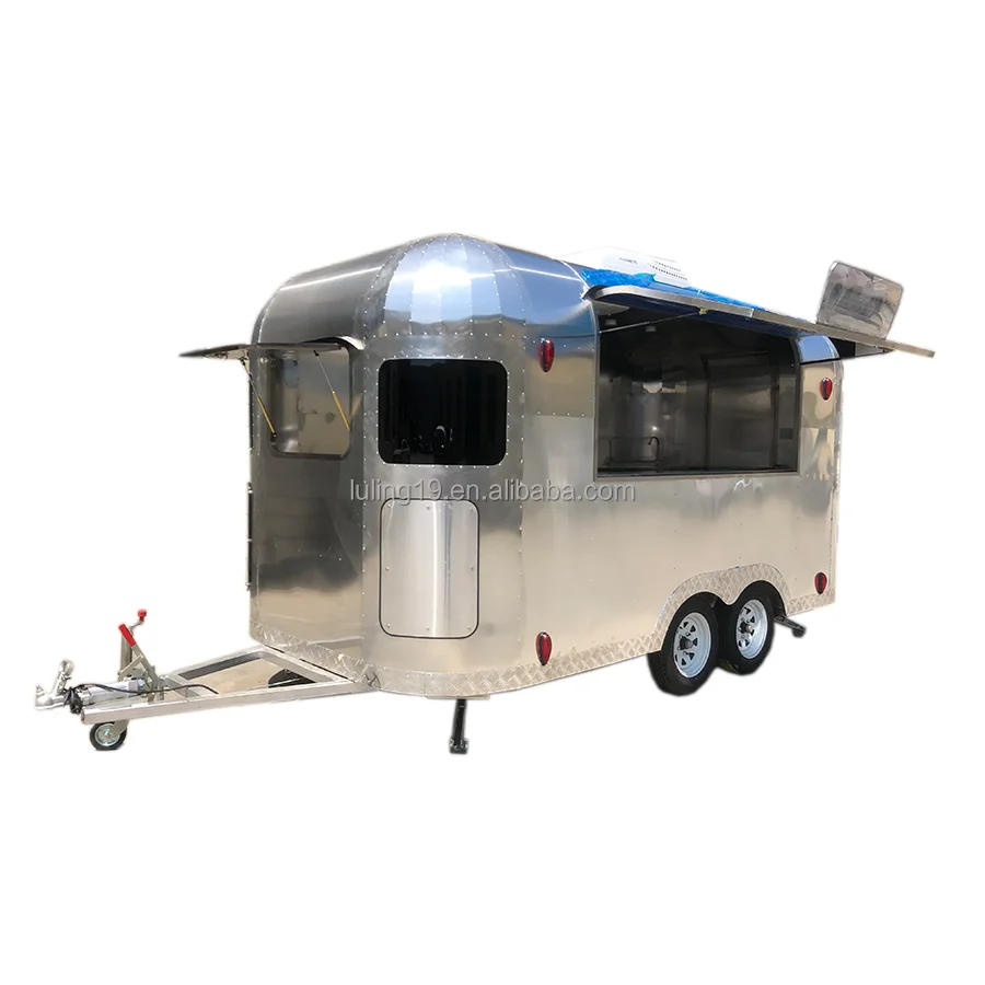 Airstream small fast food truck mobile food bbq trailer for sale/towable food trailer for sale