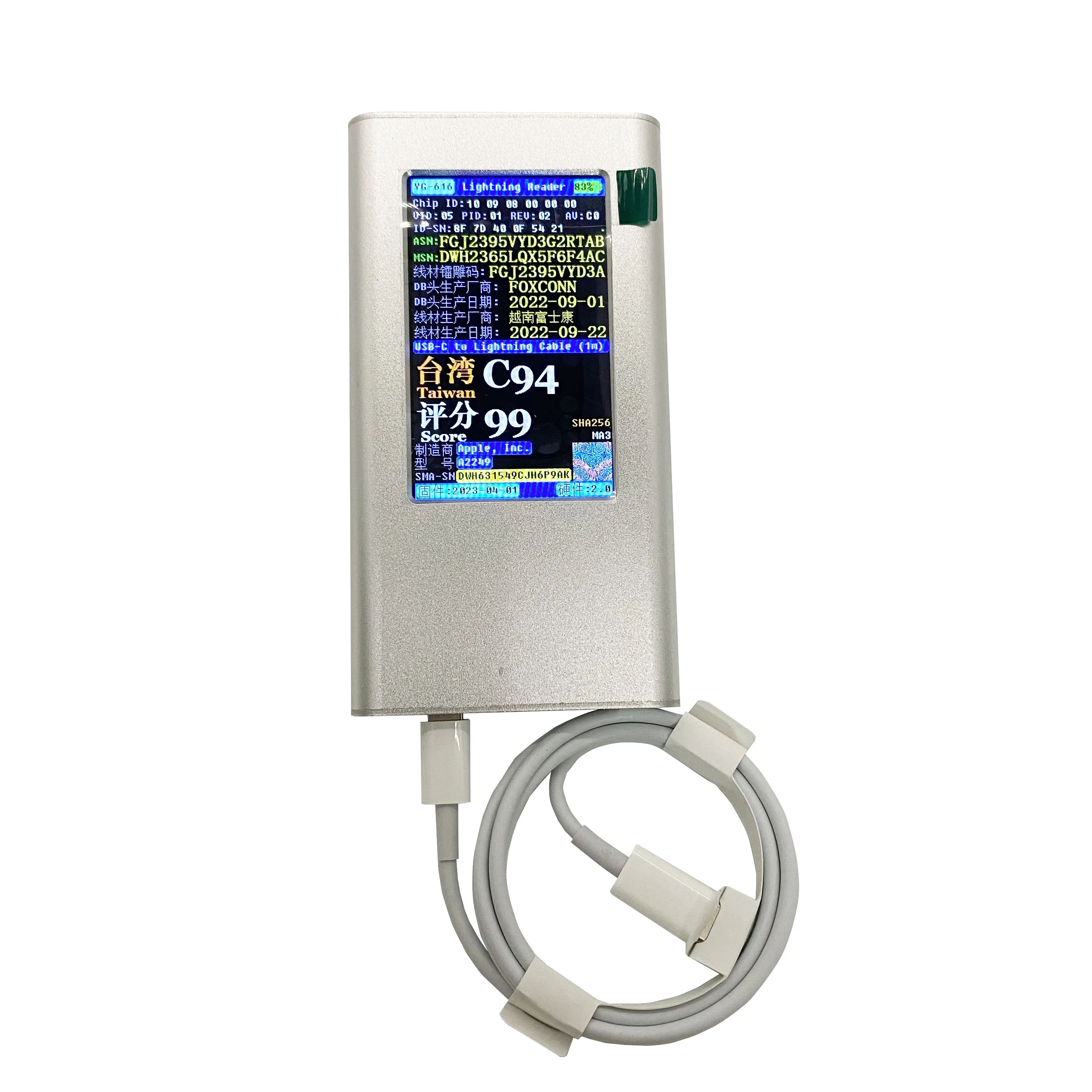 Original C94 cable For Apple Data Cable Fast Charging For iPhone 11 12 13 14 usb c To Lighting Cable