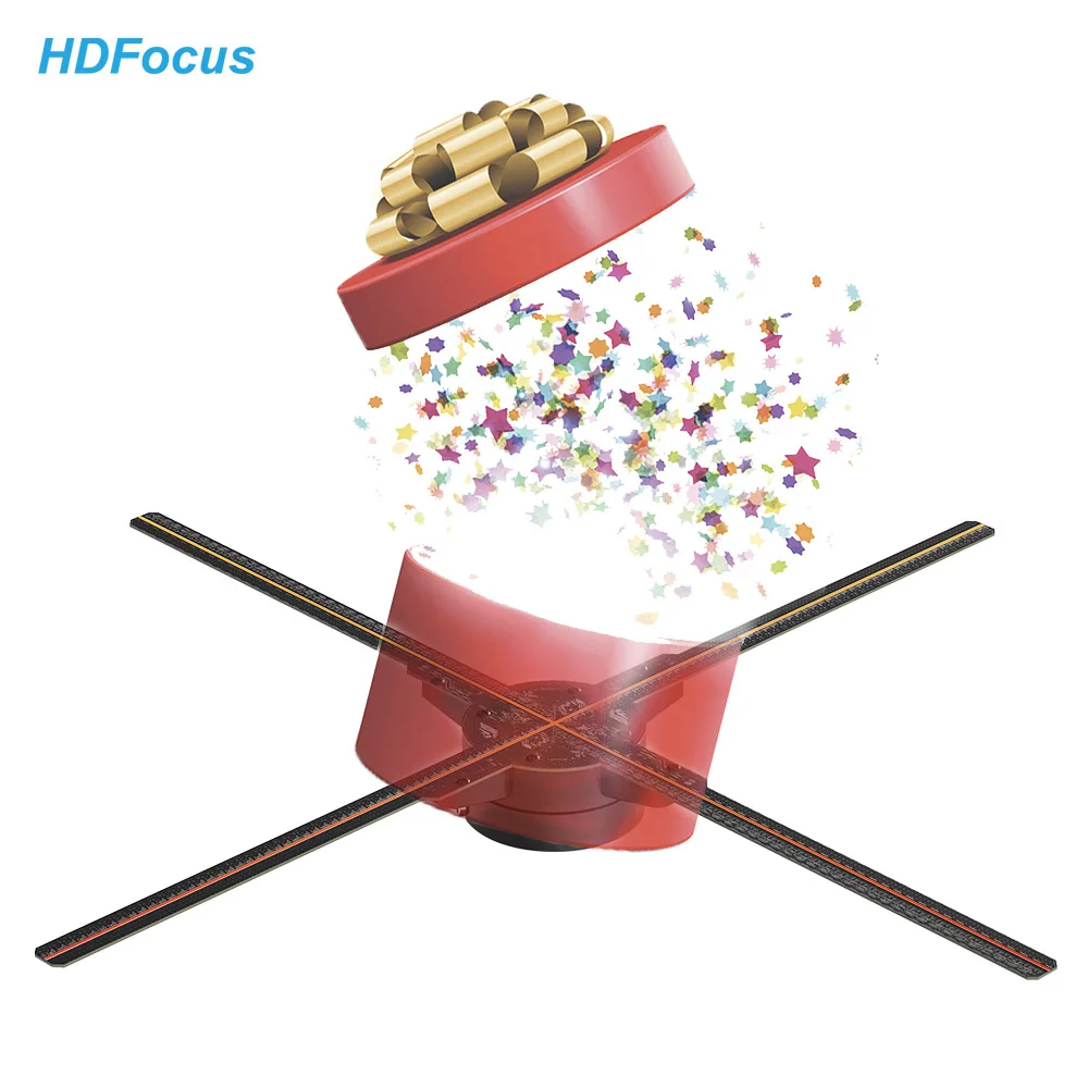 Holograma Ventilador 3d Leds Displayer Cloud Control Wifi 3d Holographic Advertising Machine Hologram 3d Led Fan