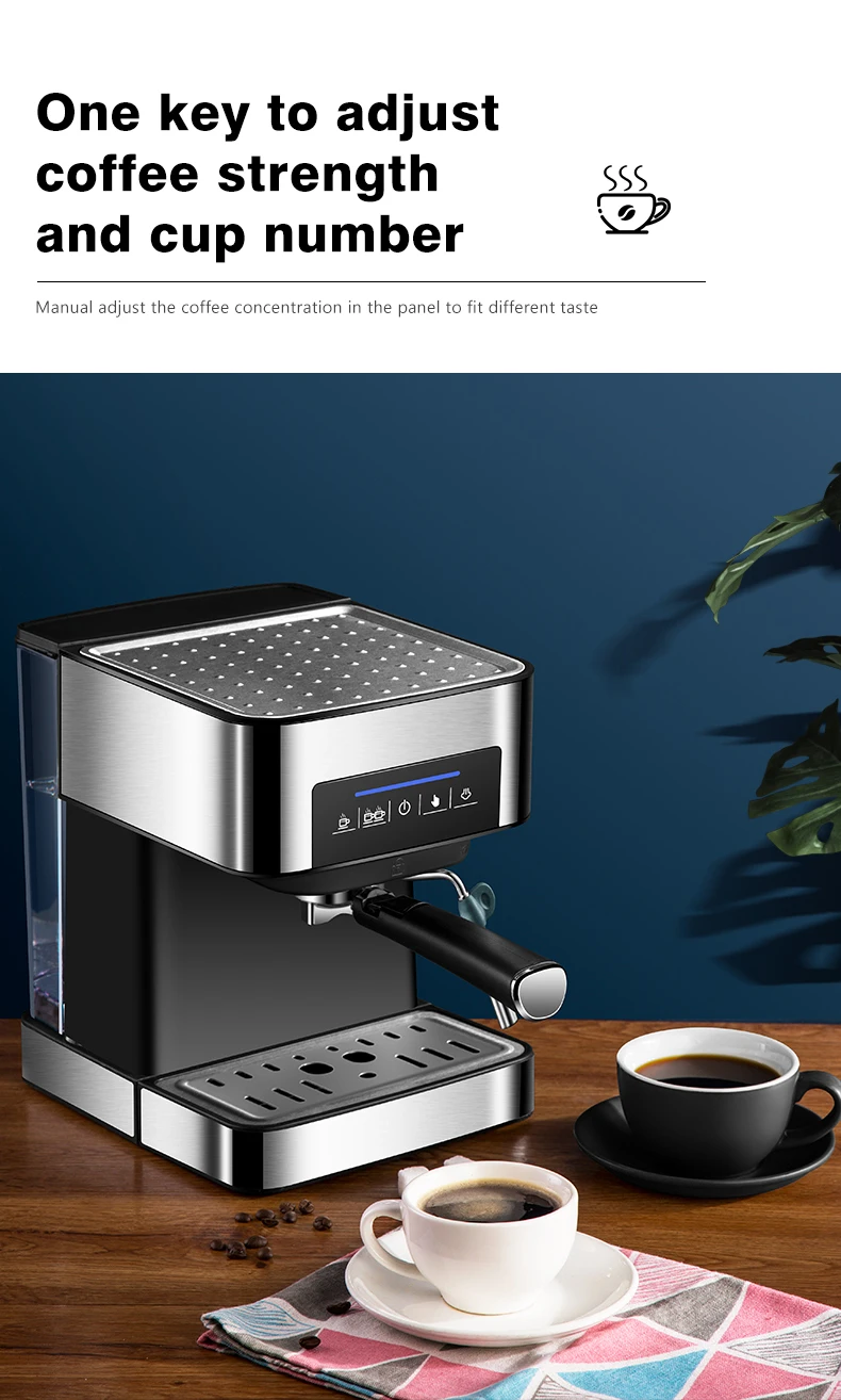 2021 New Design  Cafetera Automatic coffee Machine Italian Espresso Coffee Maker Latte Foam Coffee Machine