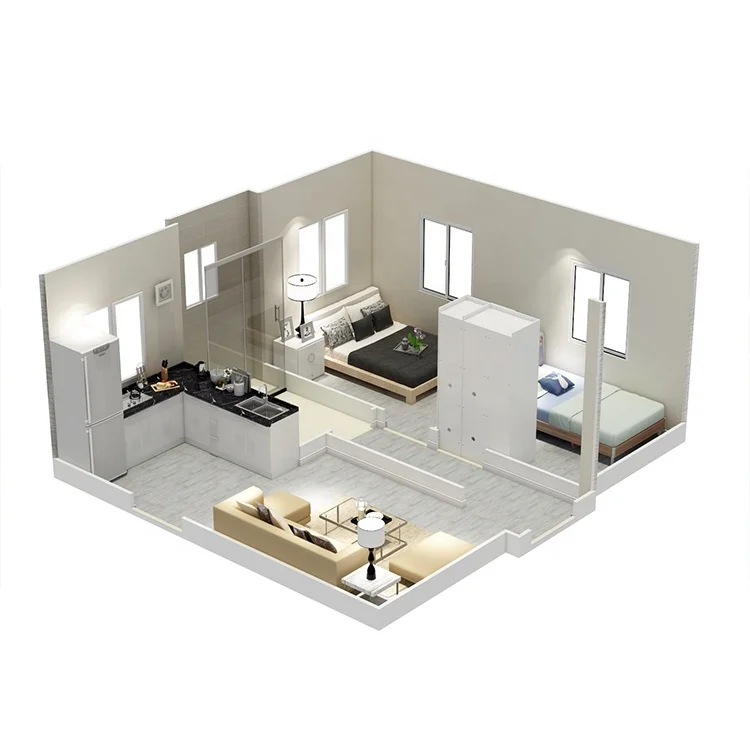 
20ft 40ft foldable modern luxury containers hotel home villa expandable prefab container house 