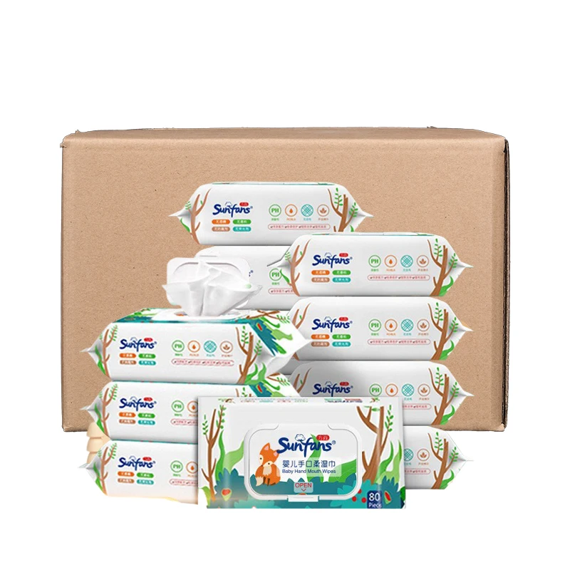 Factory Wholesale Sensitive Baby Wipesbaby Daily Care Wipes 99% Water Wipes