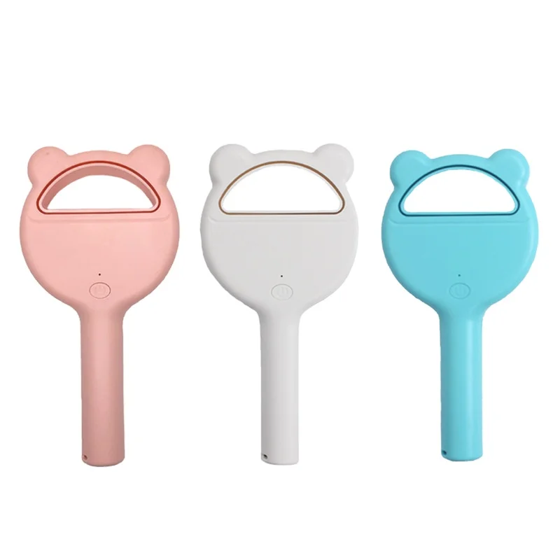 New cute ventilador bladeless mini animal ear ABS Low noise multi color USB rechargeable handheld hand cordless portable fan