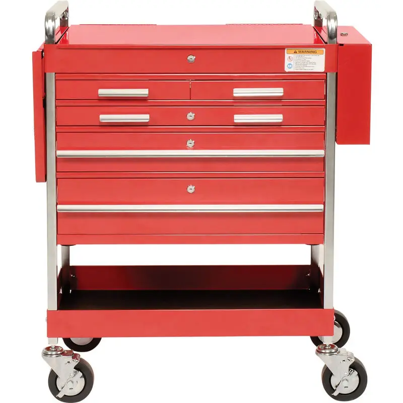 cheap tool storage box trolley cart with 5 drawers drawer roller cabinet mobile tool cabinet 
