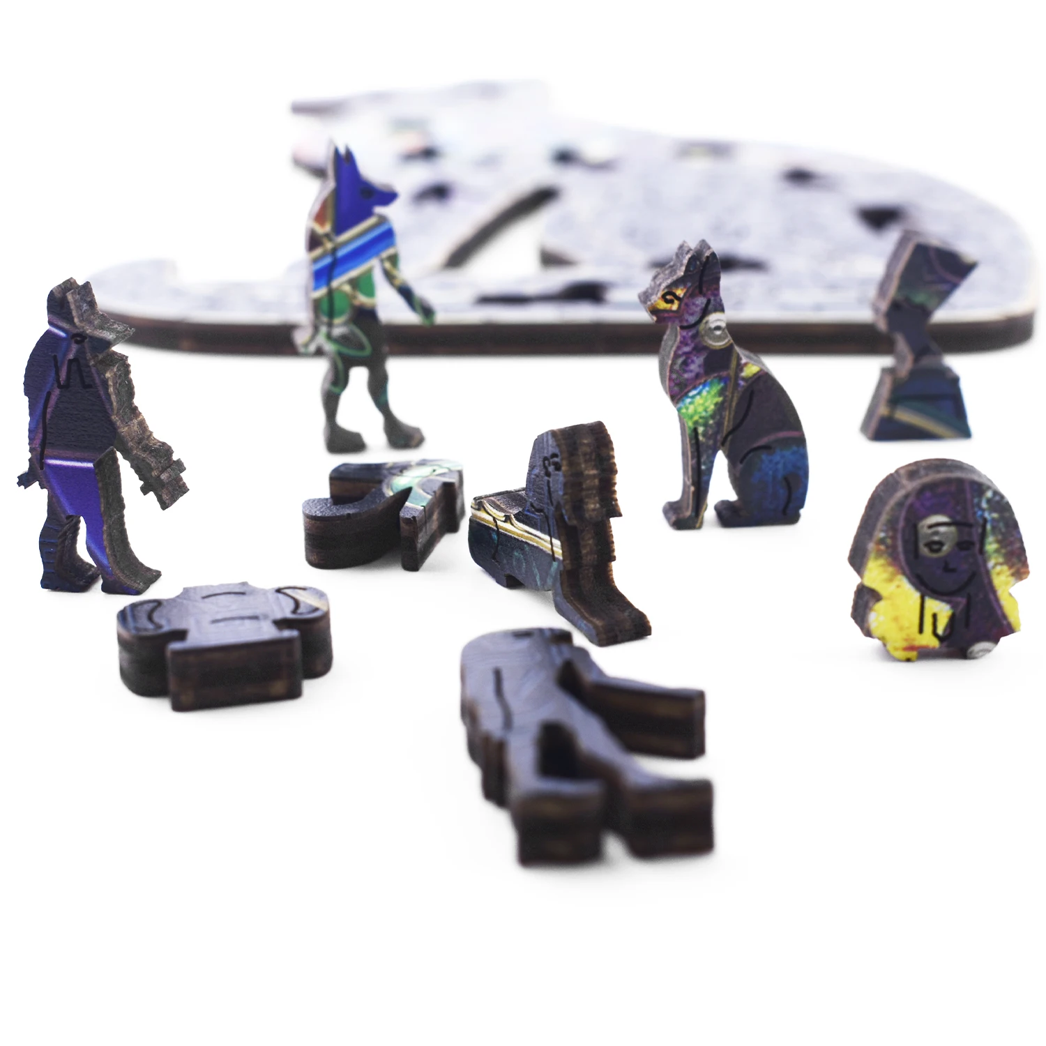 Egyptian Cat Jigsaw Puzzle  A3 A4 A5 3D Animal Puzzles Pretty Colorful Puzzles For Stock