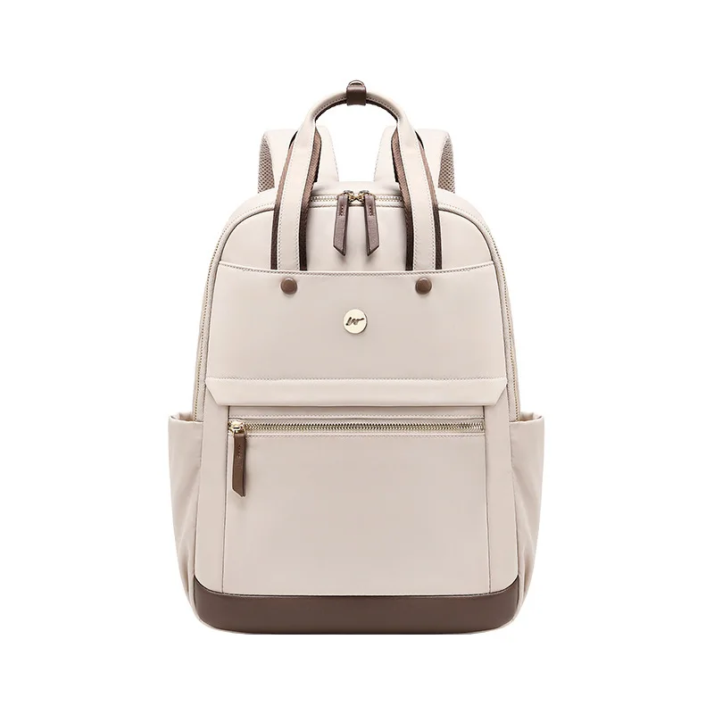 Backpack men and women simple commuting travel computer backpack canvas large capacity junior high school high school college st