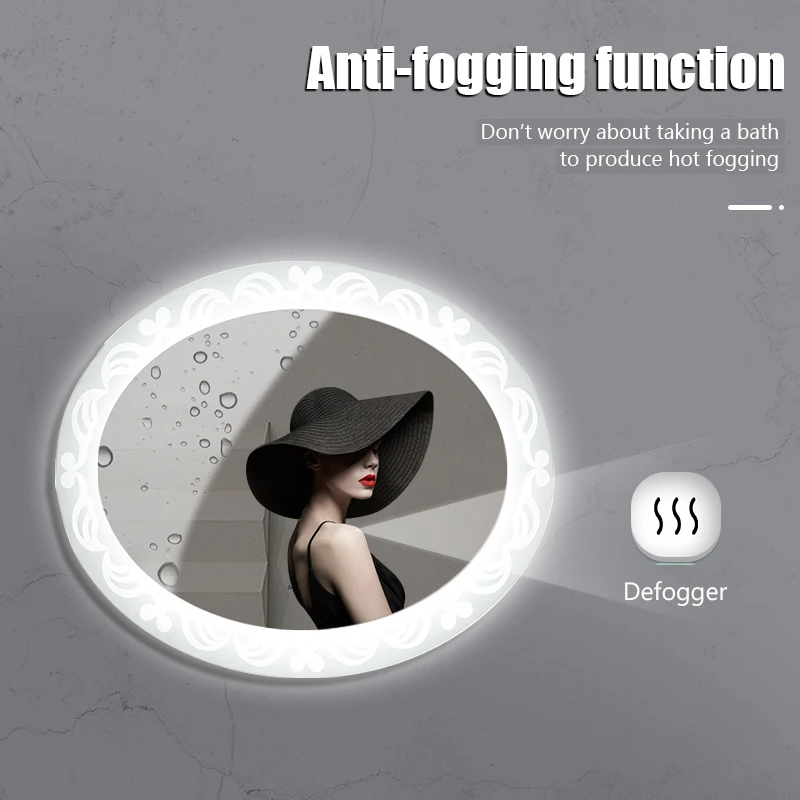 5-mm Copper-free Silver Mirror Full Length Body Induction Bathroom Intelligent Led Mirror