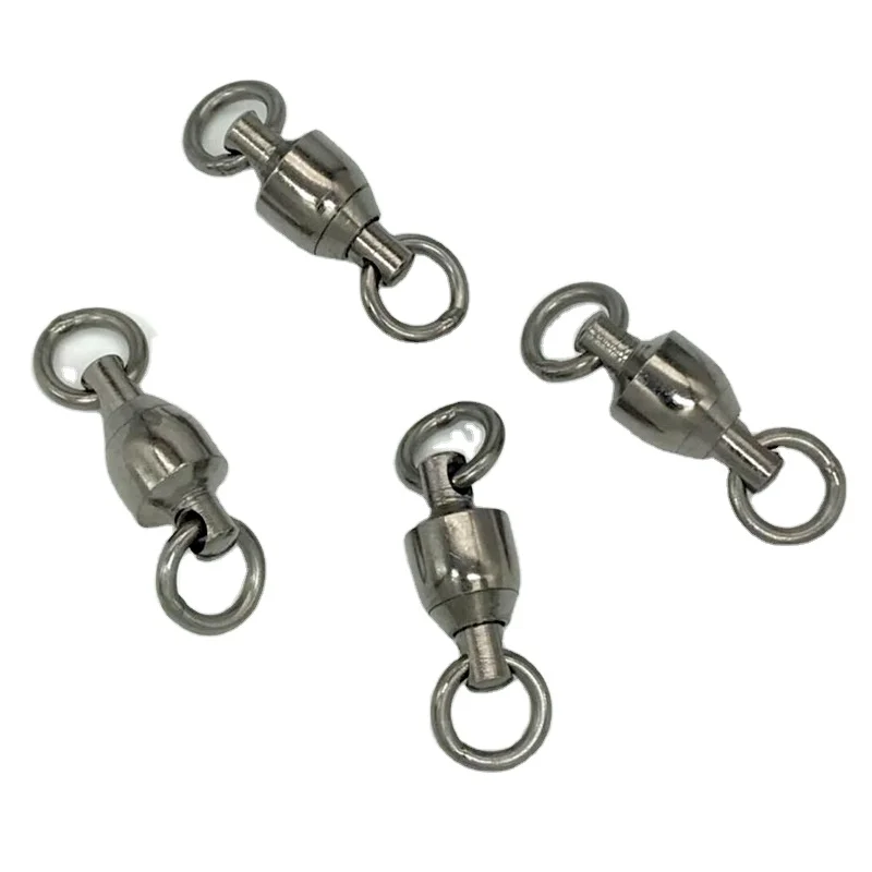 Fishing Accessory Swivels Ball Bearing Rolling Swivel Solid Rings Fishing Accessories Set Hook Connector Accessories Fish