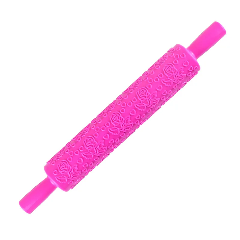 Cheap price high-quality creative diy baking tools embossed design rolling pin for baking