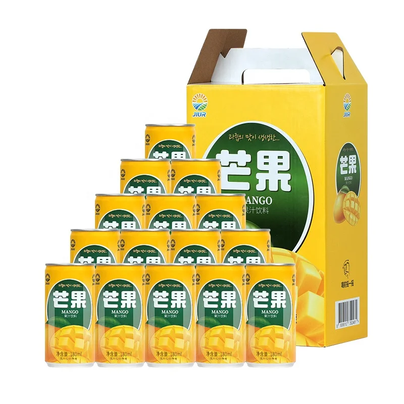 JIUR New Flavors 180ml fruit juice manufacturer best mango juice chinese soft drinks for sale