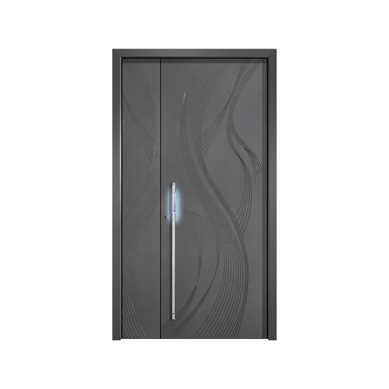 JHR Factory Price Entry Doors Exterior Modern Metal Security Steel Door for Houses