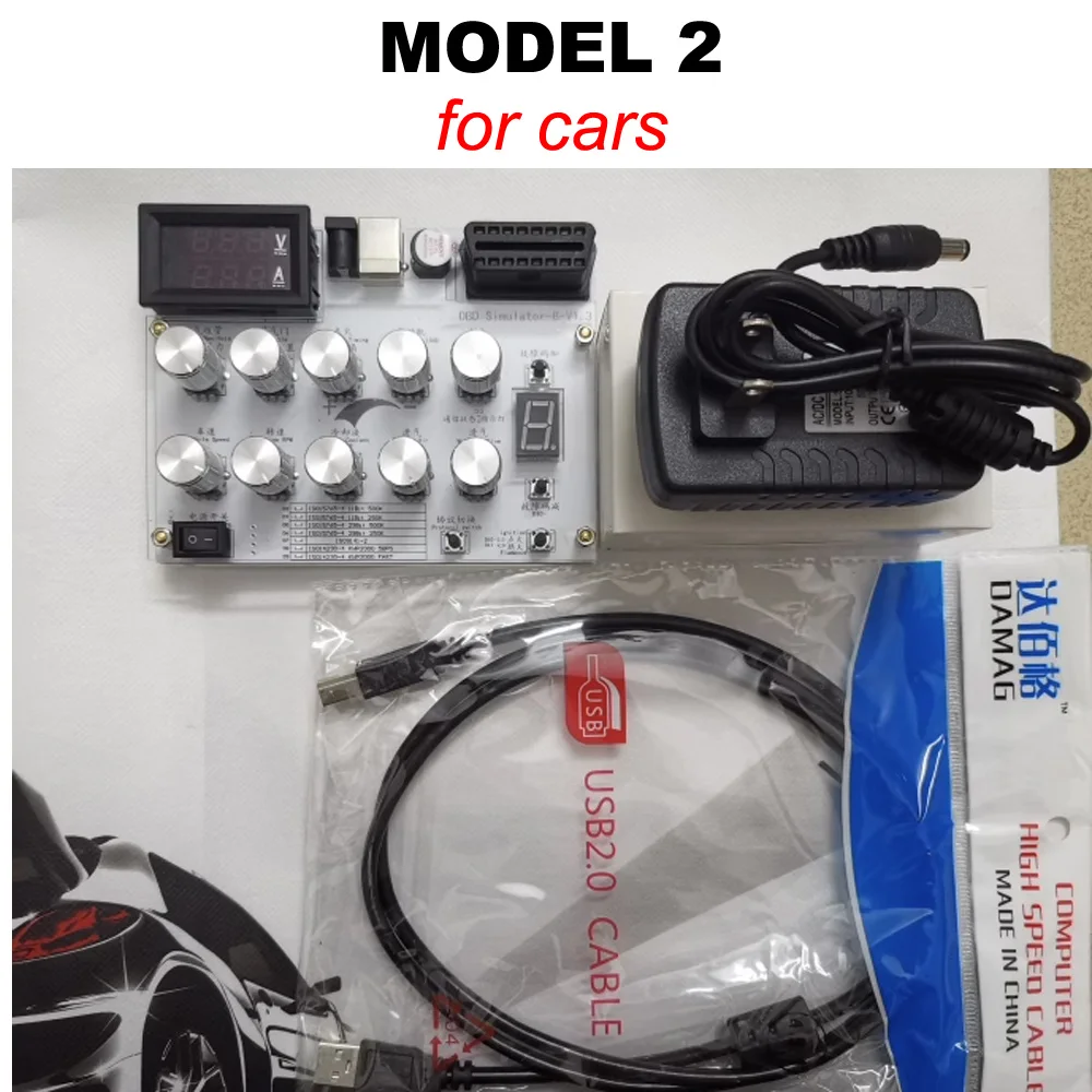 J1939 OBD II English Version OBD Simulator  ELM327 Development Test CAN Customization 5-SAE-J1939 Automotive ECU Simulator