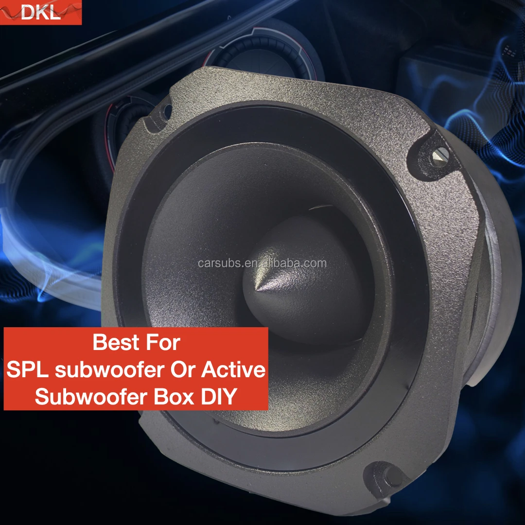 Sound quality 4 inch Car horn Tweeter RMS 60W  Peak 600W Aluminium Alloy Body SPL Subwoofer 100DB Car Tweeter Speakers