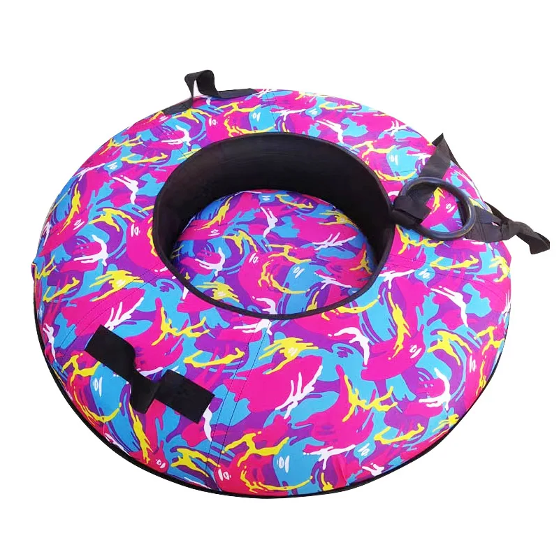 Wholesale Tyre snow ski Tube Sled rubber snow tube inflatable snow tubing slide rubber Sled Sledges water floating slide tube