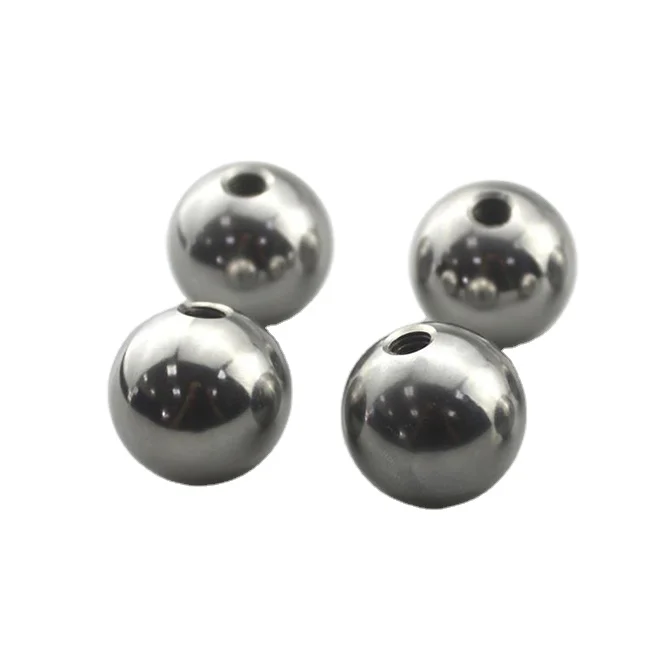 Шарики из нержавеющей стали 17 мм с отверстием M3/M6 AISI304 серебристый металлический блеск